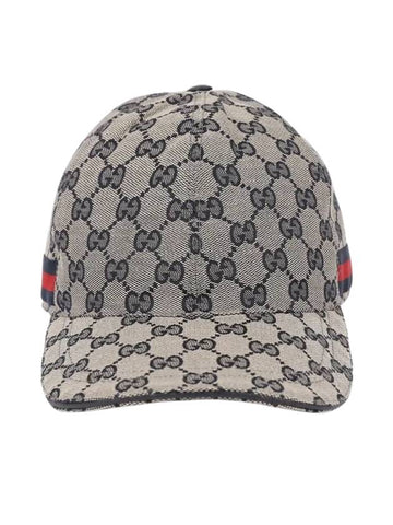 Canvas Web Ball Cap Brown - GUCCI - BALAAN 1