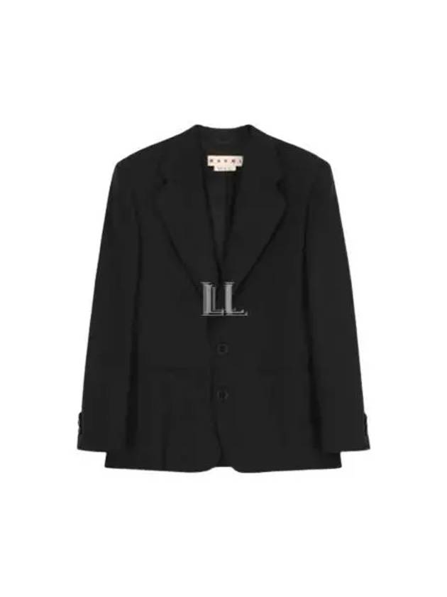 Blazer Wool Jacket Black - MARNI - BALAAN 2