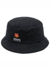 Flower Logo Bucket Hat Black - KENZO - BALAAN 2