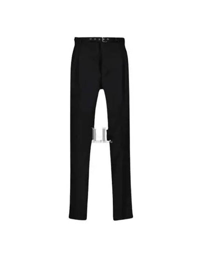 Wool Straight Pants Black - PRADA - BALAAN 2