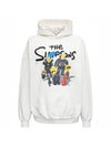 The Simpsons Printed Hoodie White - BALENCIAGA - BALAAN 1