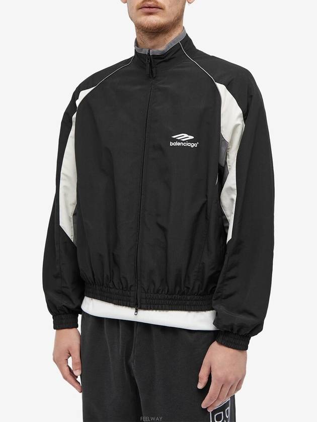 3B Sports Icon Regular Track Jacket Black - BALENCIAGA - BALAAN 2