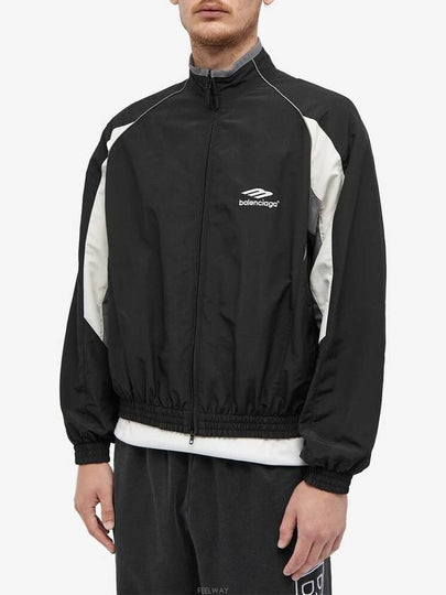 3B Sports Icon Regular Track Jacket Black - BALENCIAGA - BALAAN 2