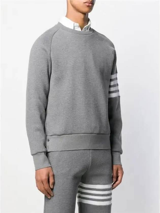 4 Bar Stripe Sweatshirt Grey - THOM BROWNE - BALAAN 3