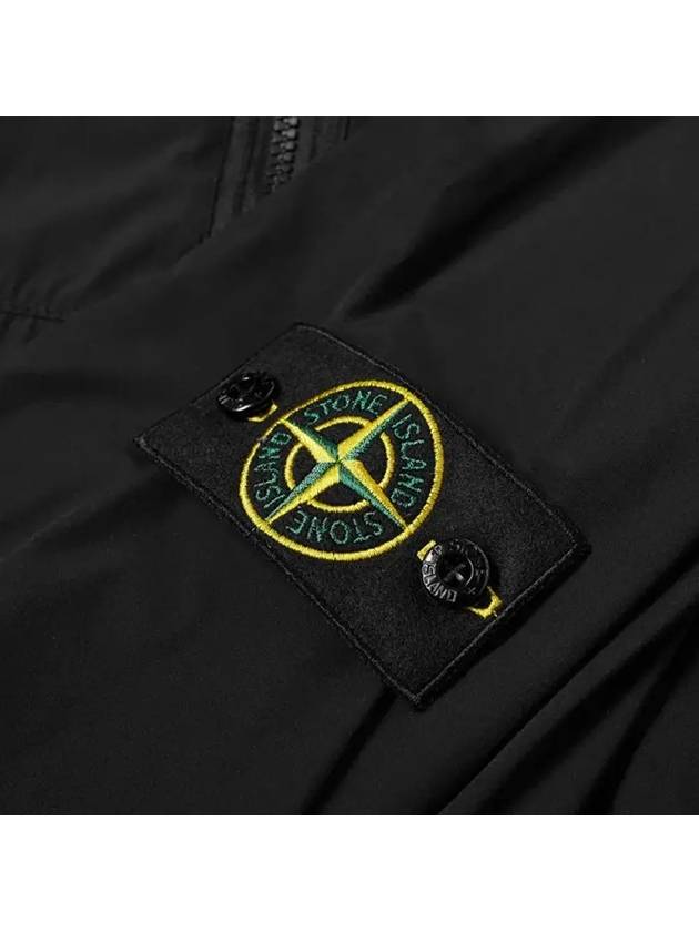 Wappen Patch Skin Touch Nylon TC Hooded Jacket Black - STONE ISLAND - BALAAN 5