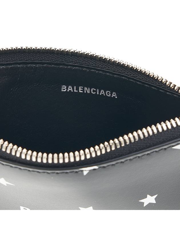 Stars And Moon Print Card Wallet Black - BALENCIAGA - BALAAN 10