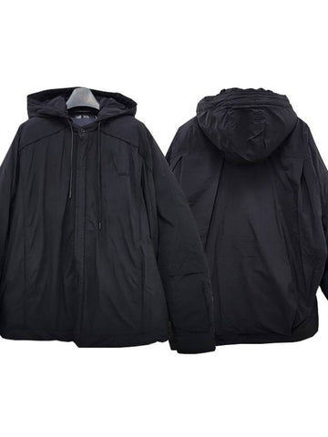 Nylon Down Hoodie Coach Shirt Jacket Black JC3X64P515 - JUUN.J - BALAAN 1