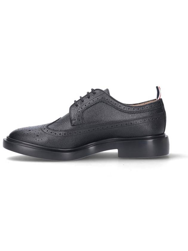 Men's Classic Long Wing Brogue Lace Up Brogue Shoes Black - THOM BROWNE - BALAAN 4