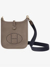 Evelyne 16 Clemence Gold Cross Bag Etoupe - HERMES - BALAAN 3