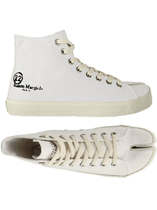Men's Logo Tabi High Top Sneakers White - MAISON MARGIELA - BALAAN 2