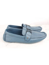 LV initial leather loafer blue 8 5 275 - LOUIS VUITTON - BALAAN 6