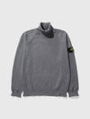 Stone Island Men s Gray 505A2 Winter Cotton Turtleneck Knit Sweater 7715505A2 V0067 - STONE ISLAND - BALAAN 5