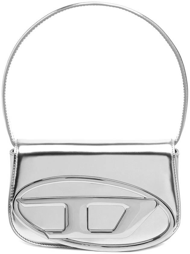 1DR Mirrored Leather Shoulder Bag Silver - DIESEL - BALAAN 2