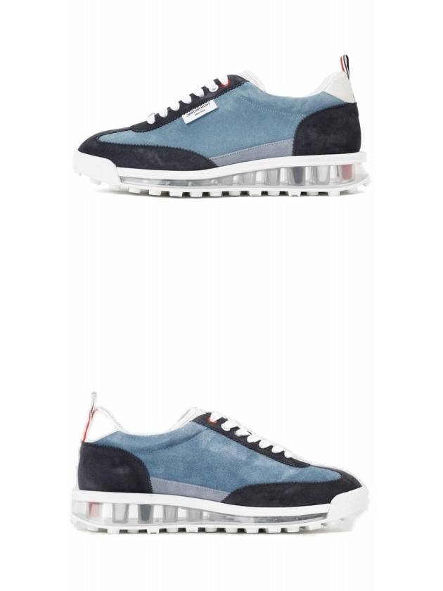 Tech Runner Low Top Sneakers Navy - THOM BROWNE - BALAAN 5