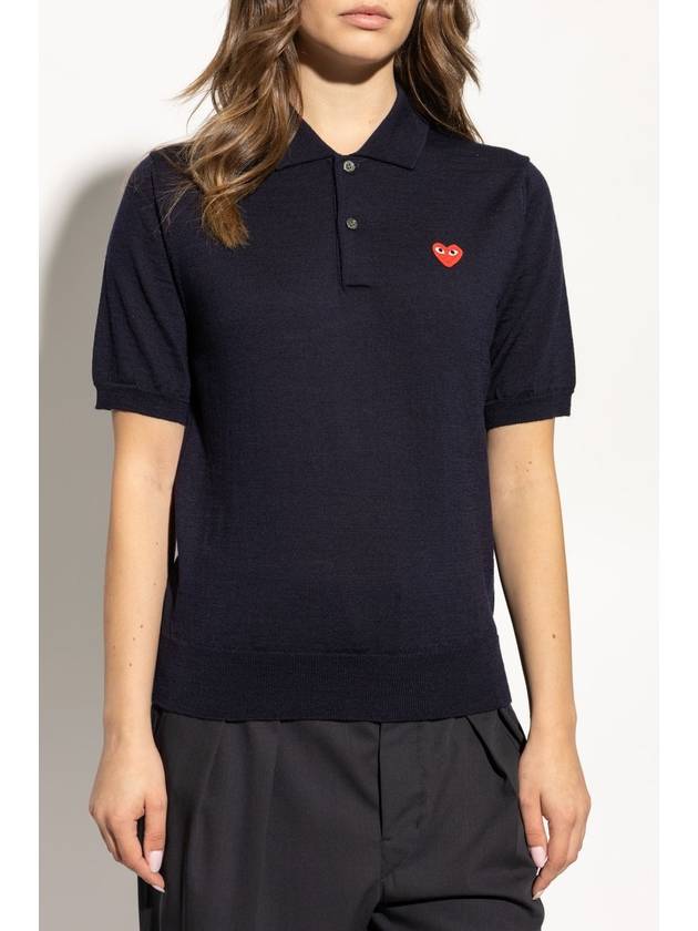 Play Polo Shirt AX N094 0512 NAVY - COMME DES GARCONS PLAY - BALAAN 4