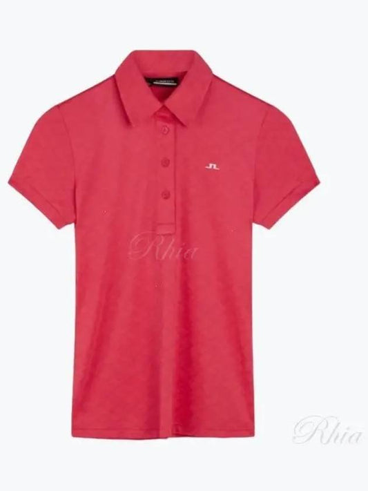 Golf Alaya Jacquard Polo GWJT07569 Q113 Women's Alaya Jacquard Polo - J.LINDEBERG - BALAAN 2