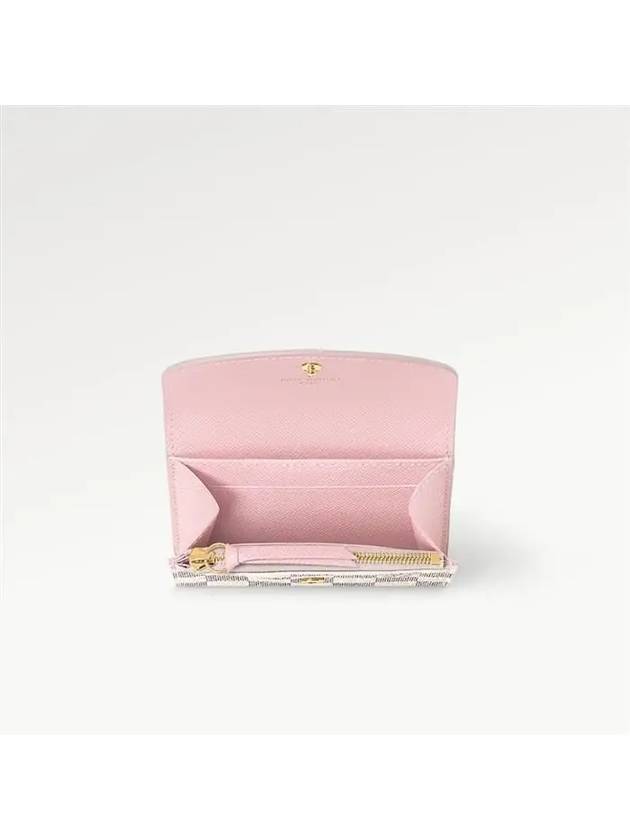 Rosalie Damier Azur Coin Purse Rose Ballerine - LOUIS VUITTON - BALAAN 6