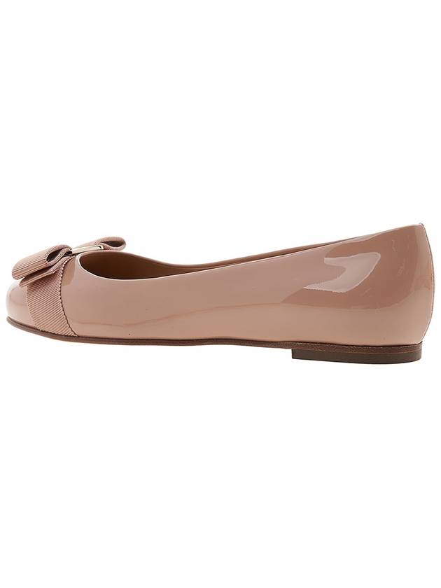 Salvatore Barina Patent Ballerina Pink - SALVATORE FERRAGAMO - BALAAN.