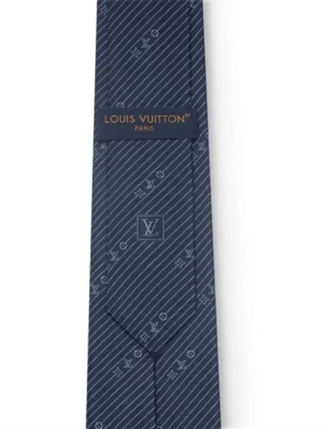 Monogram Diagonal Tie Navy - LOUIS VUITTON - BALAAN 4