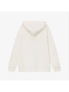 logo drawstring hooded top ivory - GANNI - BALAAN 3