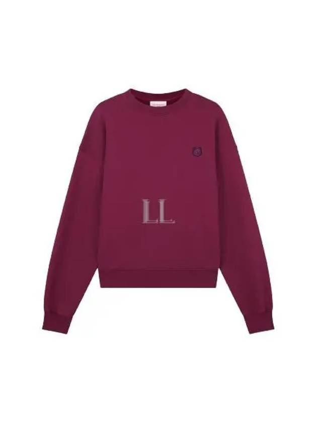 Women's Bold Fox Head Patch Comfort Sweatshirt Purple - MAISON KITSUNE - BALAAN 2