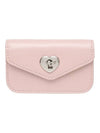 Heart Lock Compact Card Wallet Baby Pink - LE MASQUE - BALAAN 2