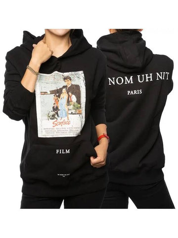 Al Pacino Printed Hood Women Black NOM18258 - IH NOM UH NIT - BALAAN 1