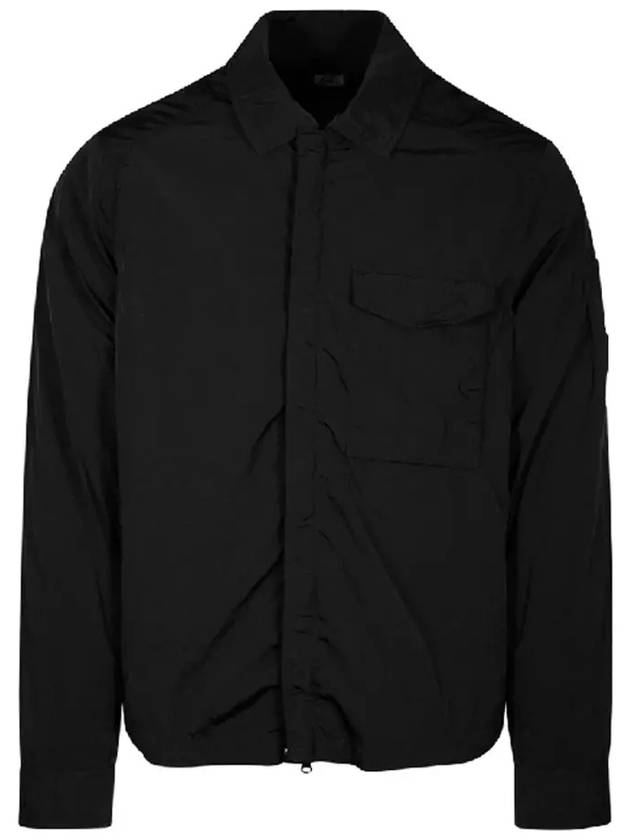 Chrome-R Pocket Over Long Sleeve Shirt Black - CP COMPANY - BALAAN 3