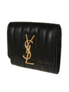 Vicky Small Women's Bicycle Wallet 539984 0YD01 1000 - SAINT LAURENT - BALAAN 3