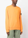 Wappen Patch Crew Neck Sweatshirt Orange - STONE ISLAND - BALAAN 4