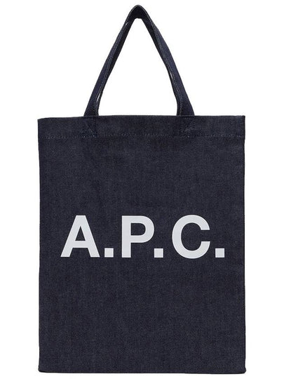 Eco Lou Logo Tote Bag Navy - A.P.C. - BALAAN 2