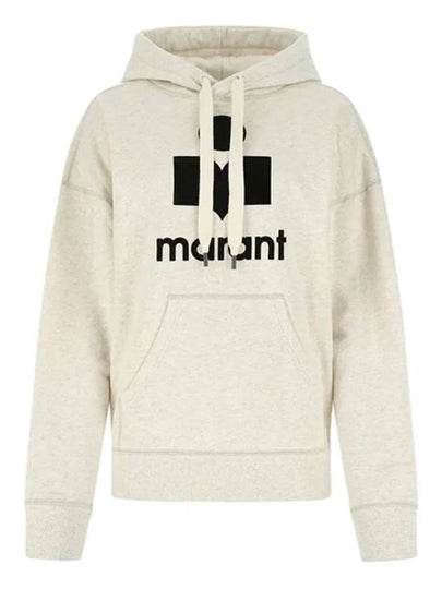 Mansel Logo Cotton Hoodie Ecru - ISABEL MARANT ETOILE - BALAAN 2