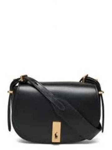 W ID Calfskin Saddlebag Black 1236801 - POLO RALPH LAUREN - BALAAN 1