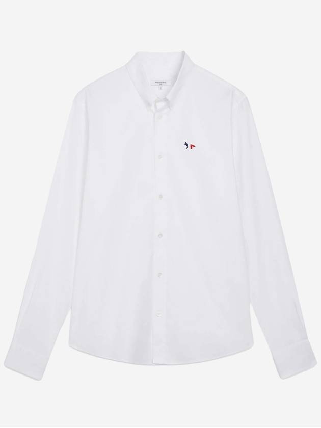 Classic Logo Long Sleeve Shirt White - MAISON KITSUNE - BALAAN 2