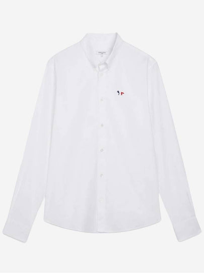 Classic Logo Long Sleeve Shirt White - MAISON KITSUNE - BALAAN 2