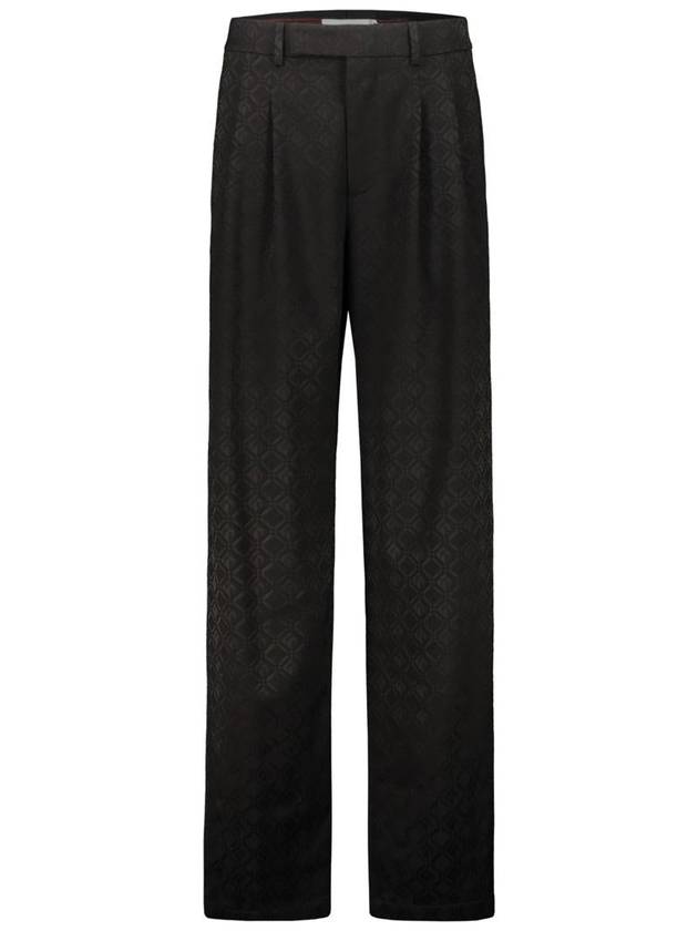 Marine Serre Moon Diamond Jacquard Tailoring Wide Pleated Trousers Clothing - MARINE SERRE - BALAAN 1