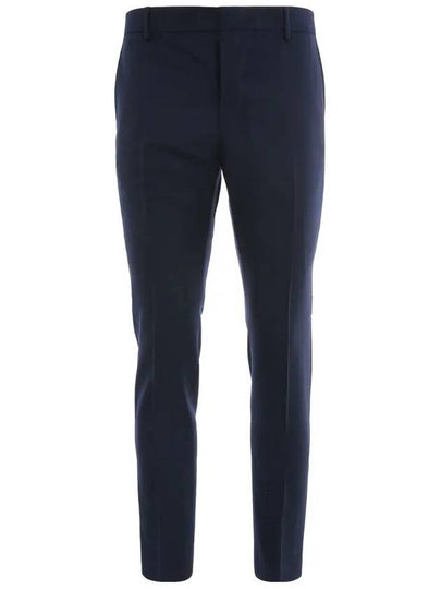 Cigarette Fit Straight Pants Nautic Blue - AMI - BALAAN 2