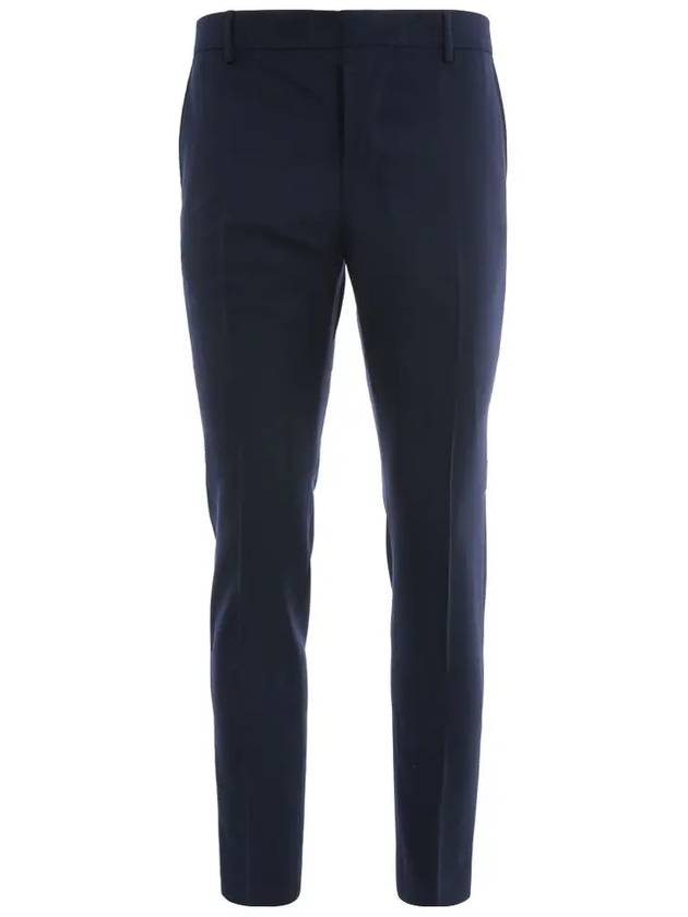 Cigarette Fit Straight Pants Nautic Blue - AMI - BALAAN 3