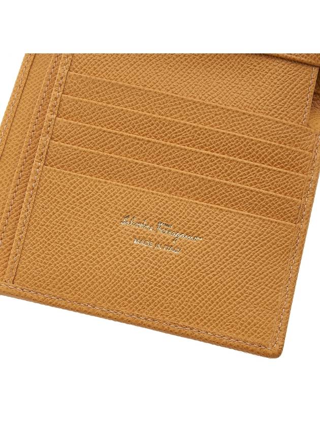 Gancini Leather Half Wallet Langur - SALVATORE FERRAGAMO - BALAAN 9