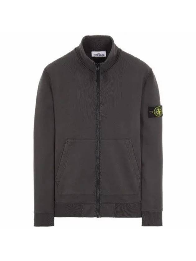 Waffen Patch Cotton Fleece Track Jacket Charcoal - STONE ISLAND - BALAAN 1