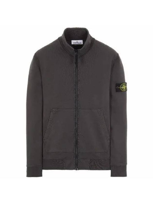 Waffen Patch Cotton Fleece Track Jacket Charcoal - STONE ISLAND - BALAAN 2