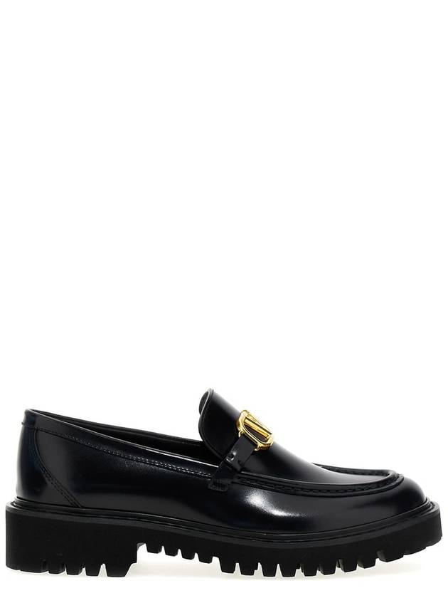 V Logo Signature Chunky Loafers Black - VALENTINO - BALAAN 2