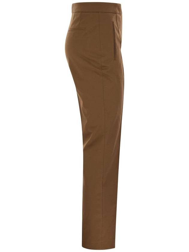 FRIDA - Cotton and silk trousers with pleat - PT TORINO - BALAAN 3