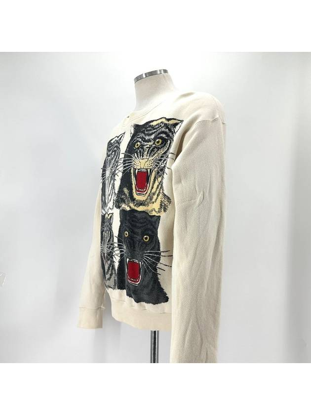 Tiger 4 Face Sweatshirt - GUCCI - BALAAN 3