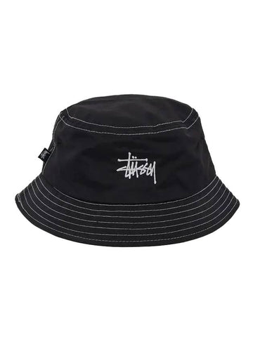 Contrast Graffiti Bucket Hat Black - STUSSY - BALAAN 1