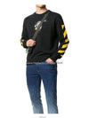 Wizard Slim Fit Sweatshirt Black - OFF WHITE - BALAAN 5