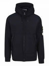 Wappen Patch Soft Shell R Fleece Hooded Jacket Navy - STONE ISLAND - BALAAN 2