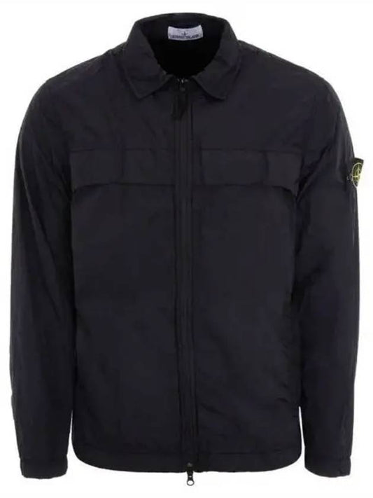 Garment Dyed Crinkle Reps R-NY Jacket Black - STONE ISLAND - BALAAN 2