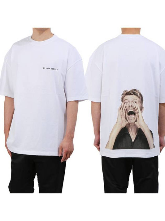 Bowie Print Short Sleeve T-Shirt White - IH NOM UH NIT - BALAAN 2