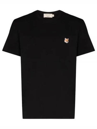 Fox Head Patch Classic Short Sleeve T-Shirt Black - MAISON KITSUNE - BALAAN 2